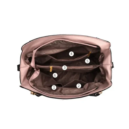 Women Fashion Large Capacity Solid Color Shoulder Bag - Image 6