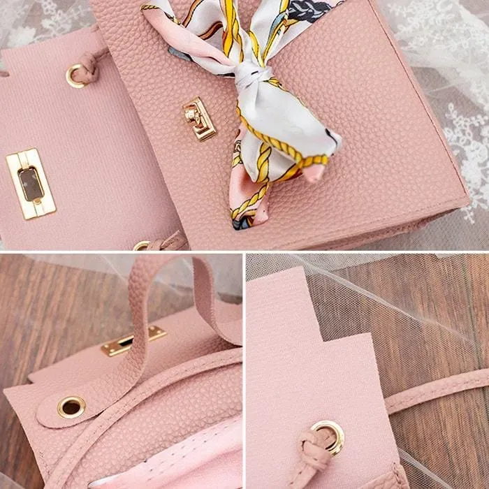 327HB1875_115603.webp Women Fashion Ribbon Bow Decoration Crossbody Bag - Image 6