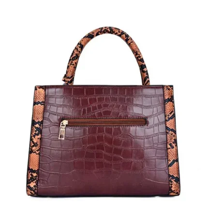 Women Fashion Color Blocking Large Capacity Shoulder Bag - Image 2