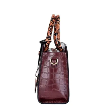 Women Fashion Color Blocking Large Capacity Shoulder Bag - Image 3