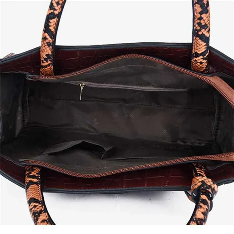 327HB652_114439.webp Women Fashion Color Blocking Large Capacity Shoulder Bag - Image 5