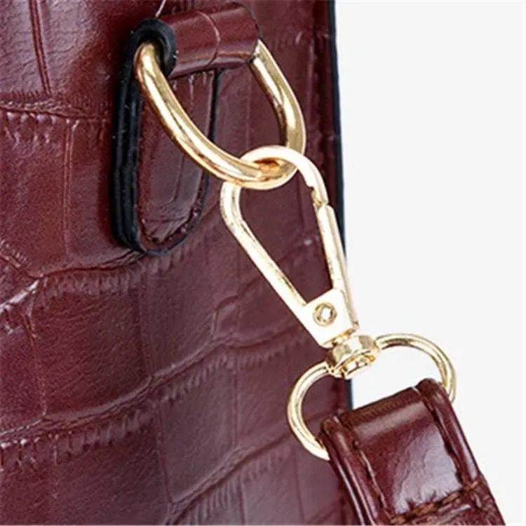 327HB652_114441.webp Women Fashion Color Blocking Large Capacity Shoulder Bag - Image 7