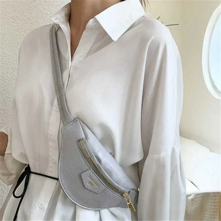 327PDC049_116143.webp Women Crocodile Pattern Letter Printed Zipper Crossbody Bag - Image 4