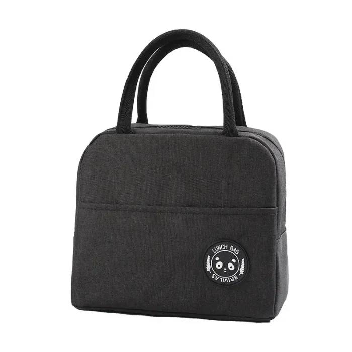 Women Convenient Fresh Cooler Waterproof Nylon Portable Zipper Thermal Oxford Lunch Handle Bag - Image 7