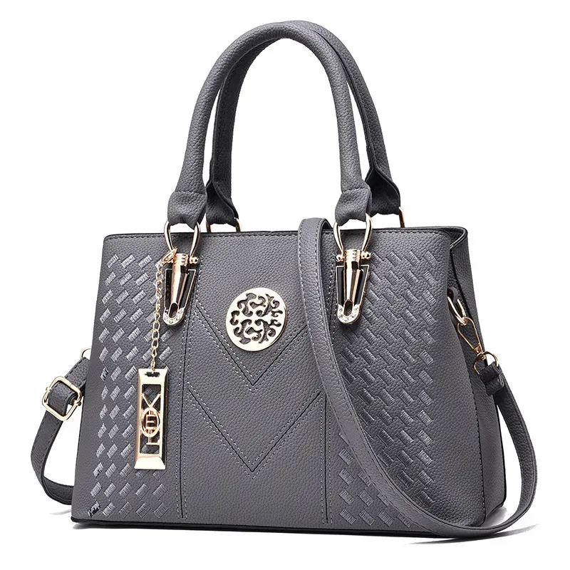 T1035D0635_118702.webp Women Elegant Pendant Decoration Zipper Design Solid Color Large Capacity PU Shoulder Bag - Image 7