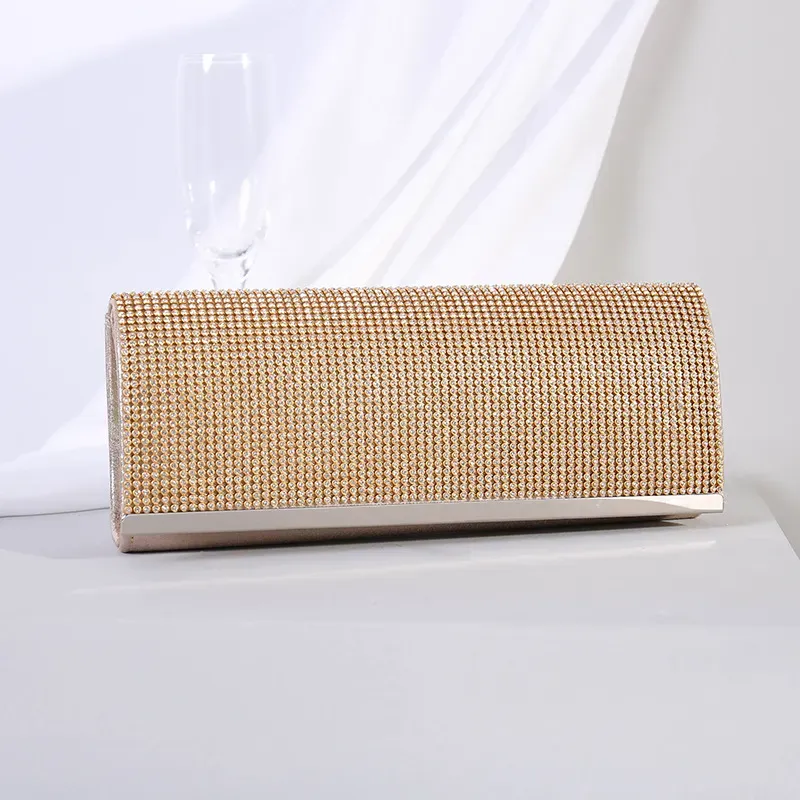 T1035E274E_116811.webp Women Fashion Rhinestone Decorative Flap Design Rectangular Dinner Bag - Image 7
