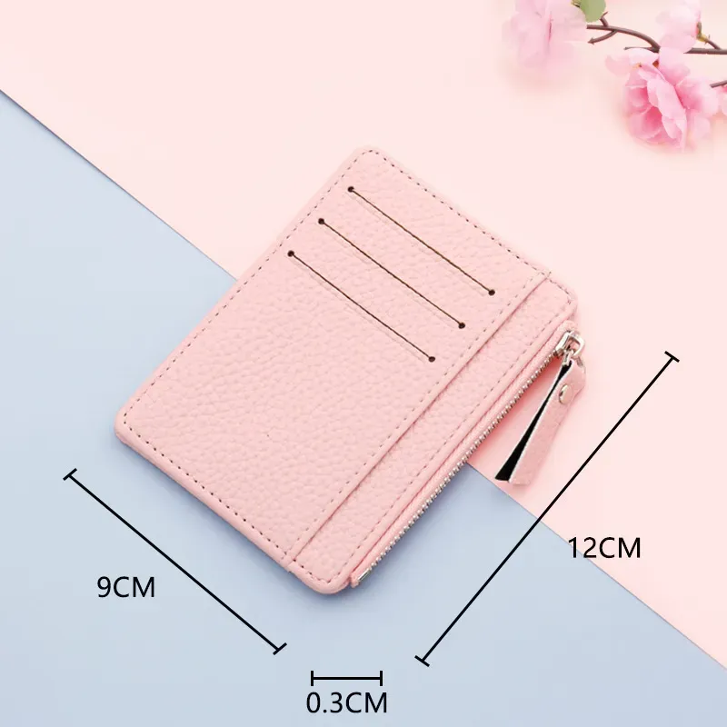 T1035F4F12_113620.webp Women Fashion Slim Candy Color Zipper Wallet - Image 2