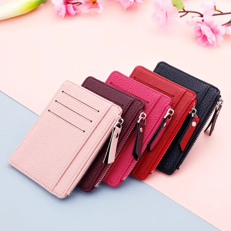 T1035F4F12_113622.webp Women Fashion Slim Candy Color Zipper Wallet - Image 3