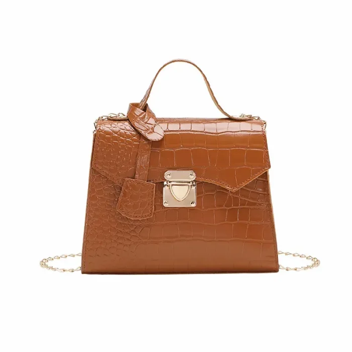 Women Fashion Crocodile Pattern Crossbody Bag - Image 5