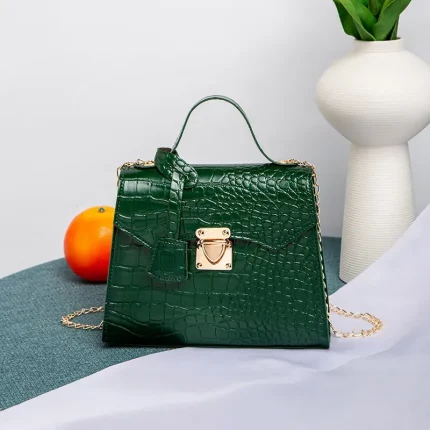 Women Fashion Crocodile Pattern Crossbody Bag - Image 7