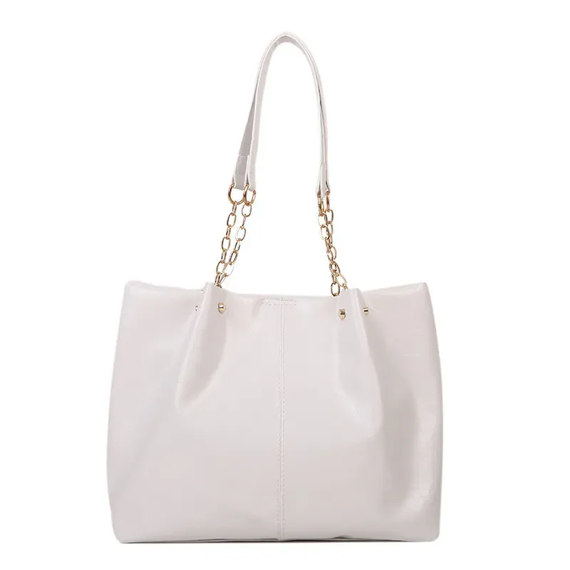 T1035F5B65_115222.webp Women'S Fashion Retro Soft Leather Large Capacity Simple Solid Color Shoulder Bag - Image 6