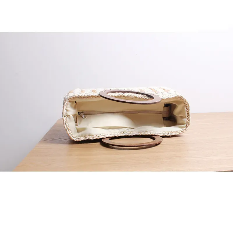 T10383B9137_113412.webp Women Fashion Retro Cornhusk Handwoven Large Capacity Tote Bag - Image 5