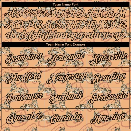 Custom Vegas Gold Black 3D Pattern Design Tiger Performance T-Shirt - Image 3