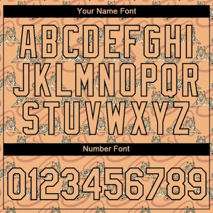 Custom Vegas Gold Black 3D Pattern Design Tiger Performance T-Shirt - Image 4