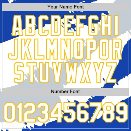 Custom Thunder Blue Gold-Silver 3D El Salvador El Salvadoran Flag Authentic Baseball Jersey - Image 5