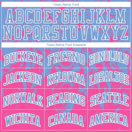 Custom Light Blue Pink-White Round Neck Sublimation Basketball Suit Jersey - Image 3