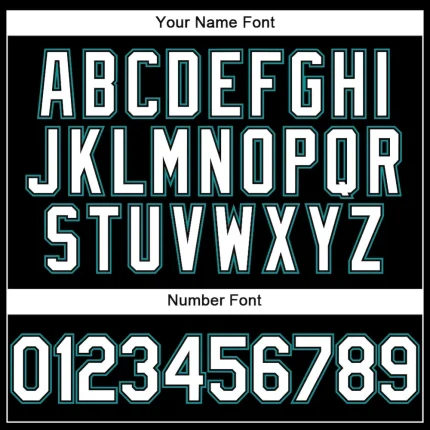 Custom Black White-Teal Performance Vapor Golf Polo Shirt - Image 5