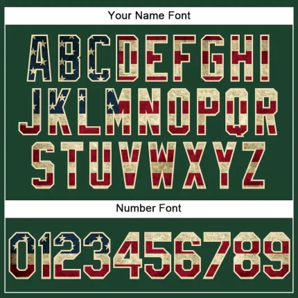 Custom Stitched Green Vintage USA Flag-Cream Sports Pullover Sweatshirt Hoodie - Image 5