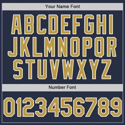 Custom Navy Old Gold-White Mesh Authentic Throwback Baseball Jersey - Image 5