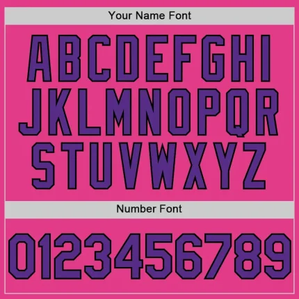 Custom Pink Purple-Black Mesh Authentic Throwback Baseball Jersey - Image 5