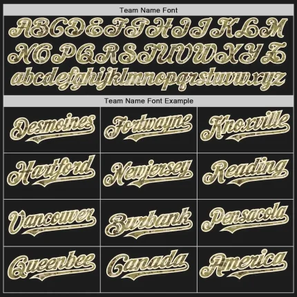 Custom Black Camo-Cream Authentic Raglan Sleeves Baseball Jersey - Image 4