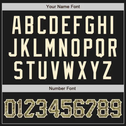 Custom Black Camo-Cream Authentic Raglan Sleeves Baseball Jersey - Image 5