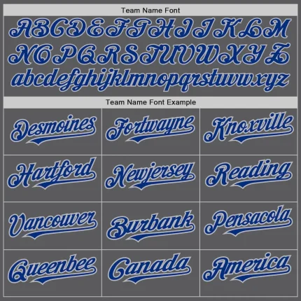 Custom Steel Gray Royal-Gray Authentic Baseball Jersey - Image 4