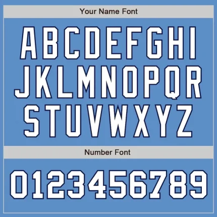 Custom Powder Blue White-Navy Authentic Two Tone Baseball Jersey - Image 5