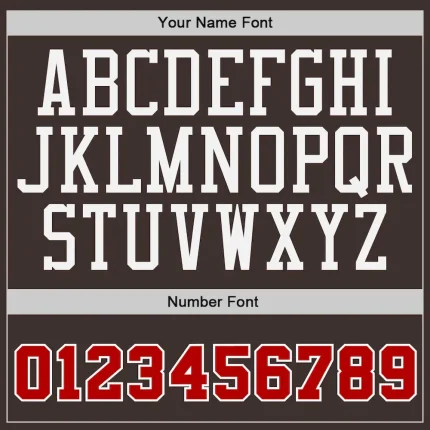 Custom Stitched Brown Red-White Sports Pullover Sweatshirt Hoodie - Image 5