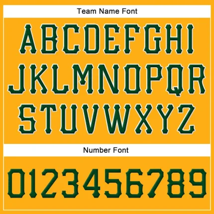 Custom Gold Green-White Stitched Adjustable Snapback Hat - Image 4